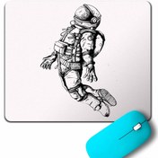 Resim Kendim Seçtim Uçan Astronot Uzay Yolculuğu Cosmos Galaksi Mouse Pad 