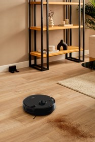 Resim HOMEND Alex Laser 1291h Moplu Ve Haritalamalı Akıllı 5 Kpa Robot Süpürge Siyah 