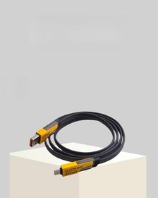 Resim 65W Çoklu Şarj Kablosu 4’ü 1 Arada Örgülü Hızlı Veri Aktarım USB-C USB-A 