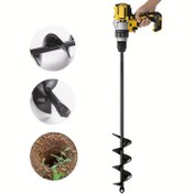Resim Bitki Dikimi için Matkap Ucu - 1.6 x 16 İnç & 3.5 x 16 İnç set - Bahçe Spiral Delik Matkabı ve Saksı Dikme Aracı - Yatak Bitkileri, Şemsiye Delikleri - 3/8 İnç Altıgen Sürücü Matkap 