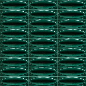Resim Armada Çini 7x21 Cm Elips Yeşil Çini Seramik 