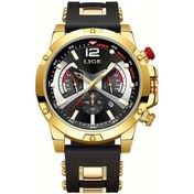 Resim Fochsia Lıge Erkekler İçin Büyük Mavi Kadranlı Su Geçirmez Spor Kuvars Saçak Takipli Kol Saati Diğer 