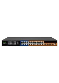 Resim Tiandy 24 Port 10 Gigabit Layer3 Yönetilebilir Poe Switch 