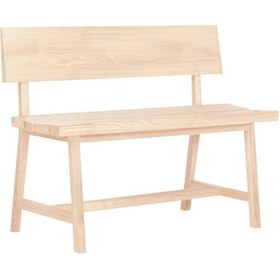Resim Ahşap Bank - PI Serisi, Sırtlıklı - 120 CM - Raw 