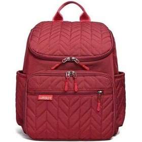 Resim Luckydog Anneler İçin Büyük Kapasiteli Kırmızı Sırt Çantası Temel Taşıma, Seyahat Ve Puset Kullanımı İçin İyi Kirmizi Kirmizi 