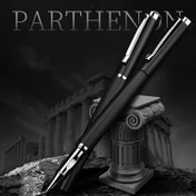 Resim 1 adet Tıklamalı Kapaklı Şık Metal Dolma Kalem, Orta Uç 0,5 mm, Çift Mürekkep Doldurma Seçeneği, 3,4 mm Kartuşlarla Uyumlu, Okul, Ofis, İş İmzası, Hediye için İdeal (Mürekkepsiz) 