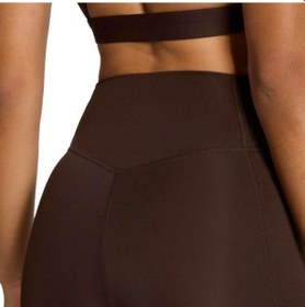 Resim Adidas Optime Essentials Cepli Kadın Kahverengi Tayt 