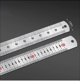 Resim Çelik Cetvel 150cm Gri 