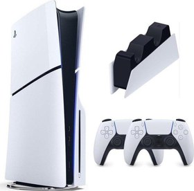 Resim Sony Playstation 5 Slim CD'Lİ +2.Dualsense + Şarj İstasyonu Oyun Konsolu 