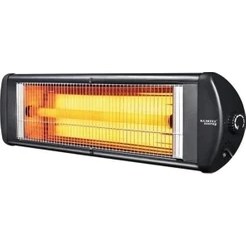 Resim Ex 23 Süper Ecoray 2300 Watt Infrared Isıtıcı Duvar Tipi 2300W Kolay Temizlenir Siyah 