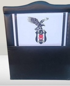 Resim Bengi Ticaret Dk Taraftar Beşiktaş Suni Deri Kumaş Tek Kişilik Başlık Siyah 90 