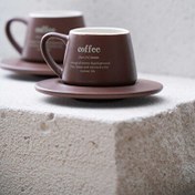 Resim Acar KAL-07459/12 Blush 2 Kişilik 90 ML Kahve Fincan Takımı - Kahverengi 