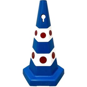 Resim Hayat Trafik Müşteri Harici Park Yasaktır Çift Taraf Baskı Mavi Ultra Kedi Gözlü Ağırlıklı Koni Seti Trafik Dubas 