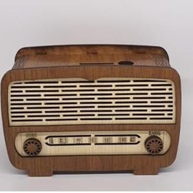 Resim Ahşap Dekoratif Radyo Kumbara Stüdyo Saray 