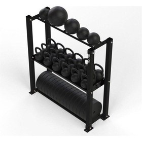 Resim Sağlık Topu Ağırlık Plakası Kettlebell Standı 