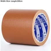 Resim Kendinden Yapışkanlı Deri Tamir Bandı Kanepe Araba Koltuğu Çanta Ceket Mobilya Brown 10cm X 500cm 