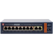 Resim upTech Sw108fgp-a 8 Port 10/100m Poe Ethernet Switch + 2 Gigabit Uplink Ieee802.3af/at 120w 