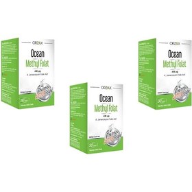 Resim Ocean Methyl Folat 30 Tablet 3 Adet 
