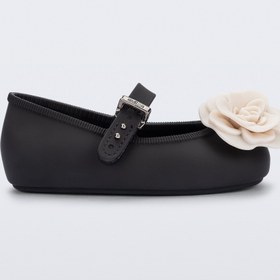 Resim Mini Melissa Soft Ballerina Petals Siyah Bej Çiçekli Kız Bebek & Çocuk Babeti | 22-30 Numara | Melflex® Vegan | İkonik Kokulu - 24 
