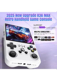 Resim Konsol Plus R36s Max Retro El Oyun Konsolu 4.0'' Ips Ekranlı 18.000 Oyunlu - Beyaz 