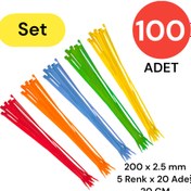 Resim Tek-İş 5 Renk Kablo Bağı 200x2.5 mm 100 Adet 
