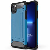 Resim Apple Iphone 13 Pro Kılıf Rugged Armor Mavi Microsonic