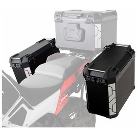 Resim Gp Kompozit Alüminyum Yan Çanta Seti Siyah 40 Lt X 2 