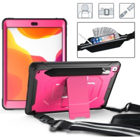 Resim Forestl Digital Omuz Askısı Stand Zırh iPad 10.2 (2020 2019 KALEM lı) Rose Tablet Kılıfı (Yurt Dışından) 
