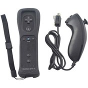 Resim Anahtar Wii Kablosuz Gamepad Uzaktan Kumandası İçin Siyah 
