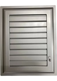 Resim Plastik Menfez 30X30 Gümüş Banyo WC Havalandırma(CLZ) 