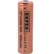 Resim Supex 14500 Li-Ion Aa 3.7V 900 Mah Şarjlı Kalem Pil 1'li 