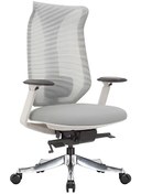 Resim Hunt Mobilya Roha Gri Kumaş Ofis Makam Koltuğu 