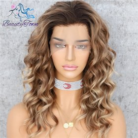 Resim CANDY KUMRAL SARIŞIN OMBRELİ DALGALI PROTEİN FİBER SENTETİK DANTEL PERUK 