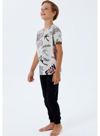 Resim Rolypoly Erkek Çocuk Gri Pijama Takım Rp3746-c-v1 