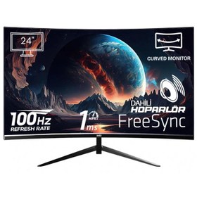 Resim İzoly Vortex 24 inç 100Hz 1Ms FHD CURVED MONİTÖR (VGA+HDMI) (DAHİLİ HOPARLÖR) 
