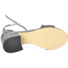 Resim Kiko Kids 763 Çatlak Günlük Kız Çocuk 3 CM Topuklu Sandalet Ayakkabı Platin 001 