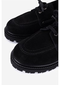 Resim Valmenti Kadın Hakiki Deri Siyah Süet Casual Ayakkabı 858 612305 Bn Ayk Sk25-26 Sıyah Suet Sıyah 