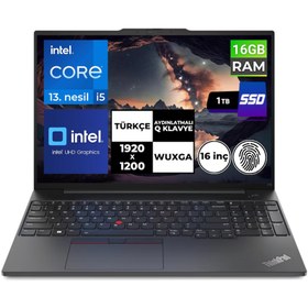 Resim ThinkPad E16 Gen1 i5-1335U 16 GB 1 TBSSD 16" WUXGA 