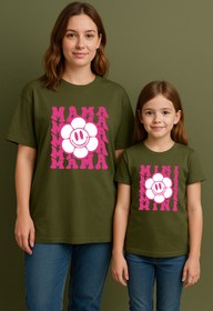 Resim SVART WEAR MAMA MINI Anne Kız Kombin Tişört Takımı T-Shirt Twin Anne Kız Çocuk Oversize MAMA MINI (TEKLİ FİYAT) 