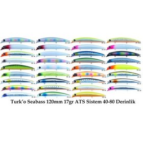 Resim Turko Seabass 120mm 17g Ats Sistem Rapala Maket Balık - Renk Kodları - Tr-05 