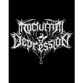 Resim Nocturnal Depression Logo Büyük Sırt Patch Yama 