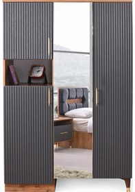 Resim Asos Mdf Dolap Antrasit 