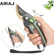 Resim AIRAJ Bağlayıcı Makas, Profesyonel Sınıf, Sk5 Çelik Bıçak, Güvenlik Kilit, Ergonomik Tutamak, Bahçe Kırpıcıları ile Ayarlanabilir Açılış, Sürtünme Önleyici Tutamaklar 