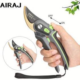 Resim AIRAJ Bağlayıcı Makas, Profesyonel Sınıf, Sk5 Çelik Bıçak, Güvenlik Kilit, Ergonomik Tutamak, Bahçe Kırpıcıları ile Ayarlanabilir Açılış, Sürtünme Önleyici Tutamaklar 