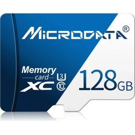 Resim Microdata Mikrodata 128GB U3 Mavi ve Beyaz Tf (Mikro Sd) Hafıza Kartı (Yurt Dışından) 