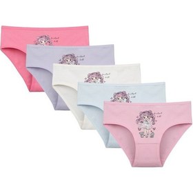 Resim 5'li Kız Çocuk Külot 4171pb26 Pembe 