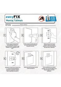Resim Easy Fix Kare Havluluk Çok Renkli 