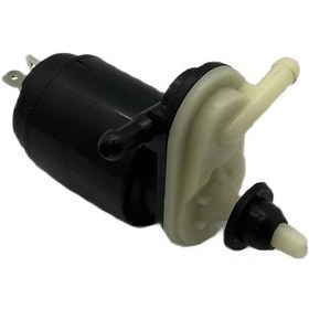 Resim 12v Su Fıskiye Motoru Çift Çıkış 2 Fişli Fıat 