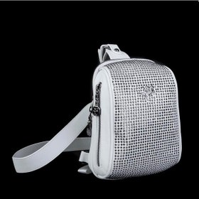 Resim Nas Bag Bel Ve Body Bag Beyaz Gümüş Tasli Beyaz 
