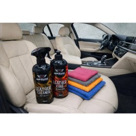 Resim Quickwax 3lü Set Deri Temizleyici + Deri Bakım Ürünü + Mikrofiber Uygulama Bezi 